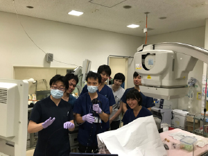 ERCPトレーナーを用いたトレーニング風景